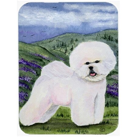 Carolines Treasures Carolines Treasures SS8025LCB Bichon Frise Glass Cutting Board - Large SS8025LCB